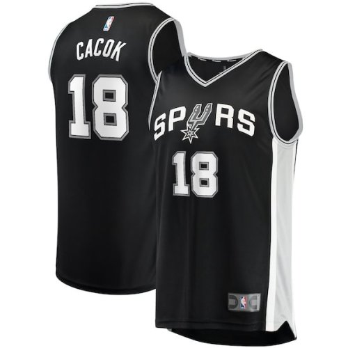 Devontae Cacok San Antonio Spurs Fanatics Branded Fast Break Replica Jersey - Icon Edition - Black