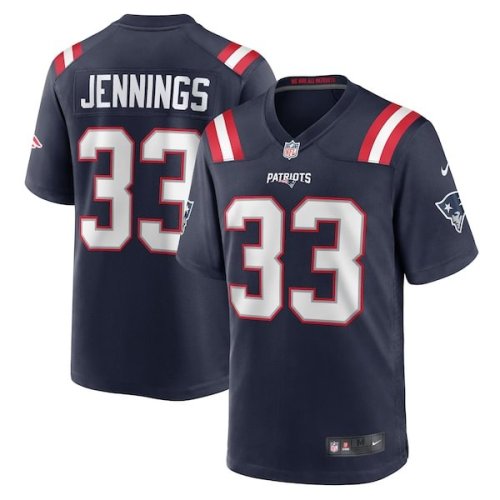 Anfernee Jennings New England Patriots Nike Team Game Jersey -  Navy