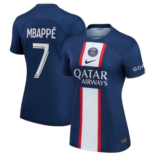 Kylian Mbappé Paris Saint-Germain Nike Women's 2022/23 Home Replica Player Jersey - Blue