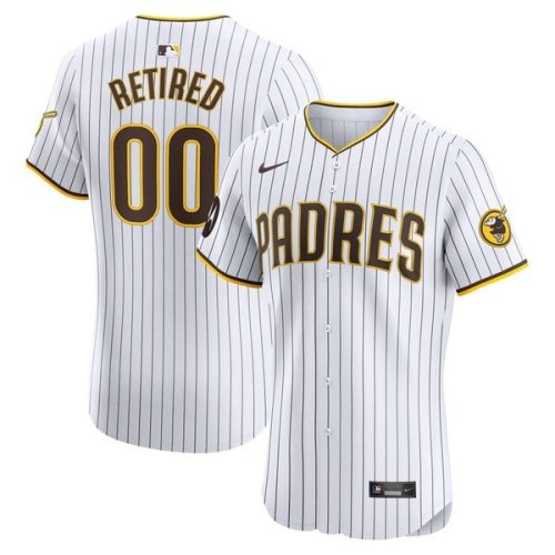 San Diego Padres Nike Home Elite Pick-A-Player Retired Roster Patch Jersey - White