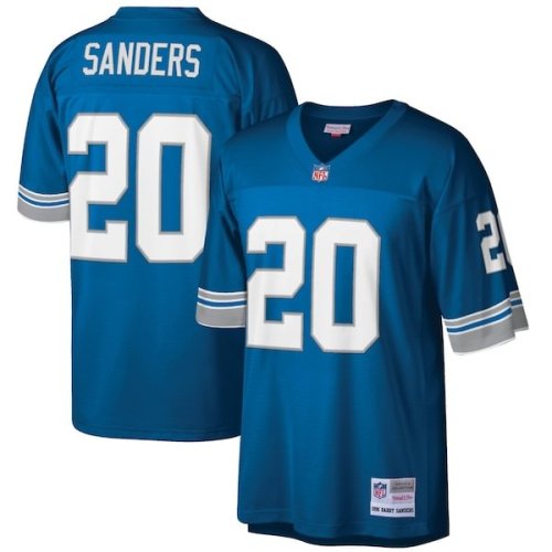 Barry Sanders Detroit Lions Mitchell & Ness Big & Tall 1996 Retired Player Replica Jersey - Blue/White