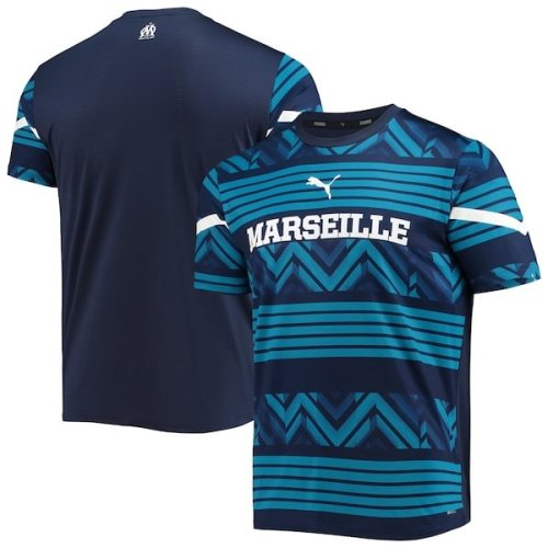Olympique Marseille Puma Pre-Match DryCELL Top - Navy