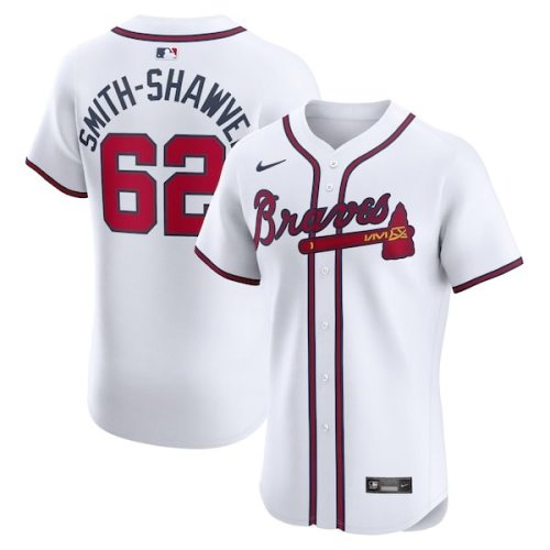 AJ Smith-Shawver Atlanta Braves Nike Home Elite Player Jersey - White