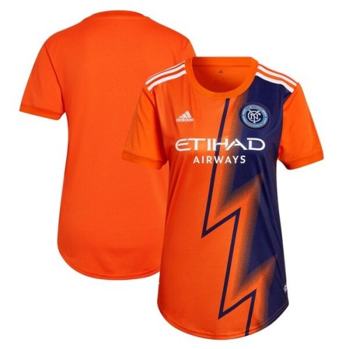 New York City FC adidas Women's 2022 The Volt Kit Replica Blank Jersey - Orange