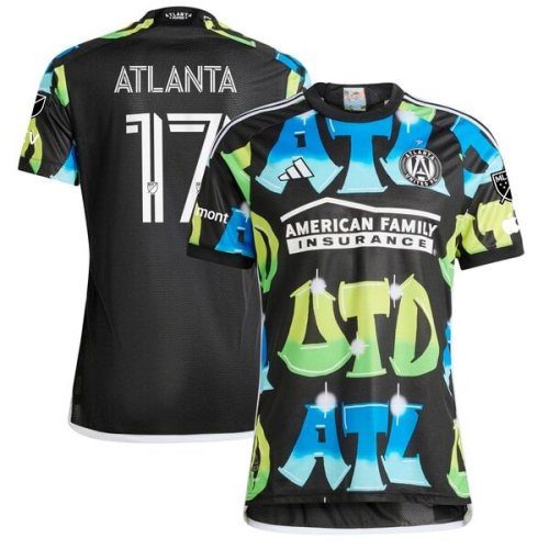 Atlanta Supporters Atlanta United FC adidas 2024 The 404 Authentic Player Jersey - Black