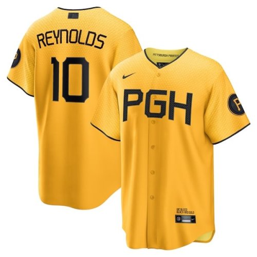Bryan Reynolds Pittsburgh Pirates Nike 2023 City Connect Replica Player Jersey - Gold