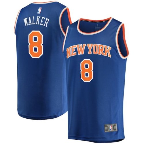 Kemba Walker New York Knicks Fanatics Branded Fast Break Replica Jersey - Icon Edition - Blue