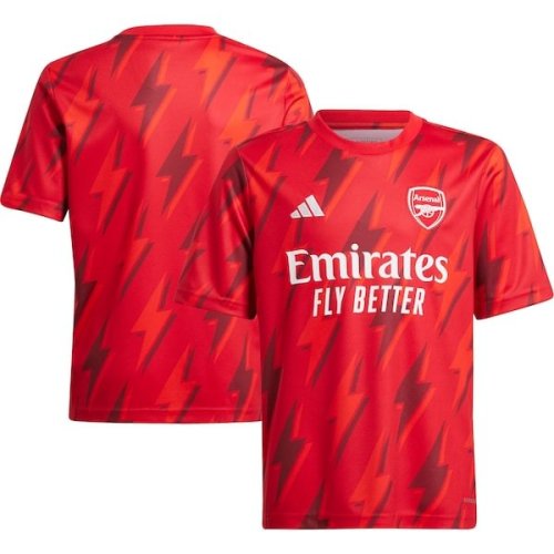 Arsenal adidas Youth 2023/24 Pre-Match Top - Red