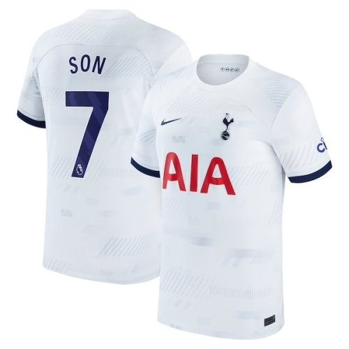 Son Heung-min Tottenham Hotspur Nike Home 2023/24 Replica Player Jersey - White/Tan