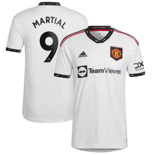 Anthony Martial Manchester United adidas 2022/23 Away Replica Player Jersey - White