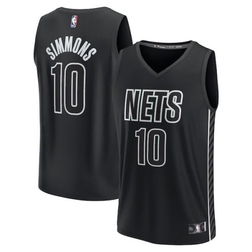 Ben Simmons Brooklyn Nets Fanatics Branded Fast Break Replica Player Jersey - Statement Edition - Black