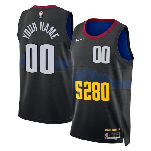 Denver Nuggets Nike Unisex 2023/24 Custom Swingman Jersey - Black - City Edition