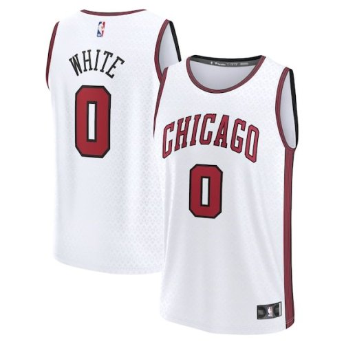 Coby White Chicago Bulls Fanatics Branded Fastbreak Jersey - City Edition - White
