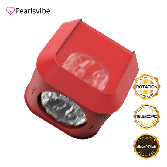 Buy 1 Get 2 Free Gifts! Pearlsvibe Magic Cube - Thrusting Rotation Male Masturbator Cup Water Proof