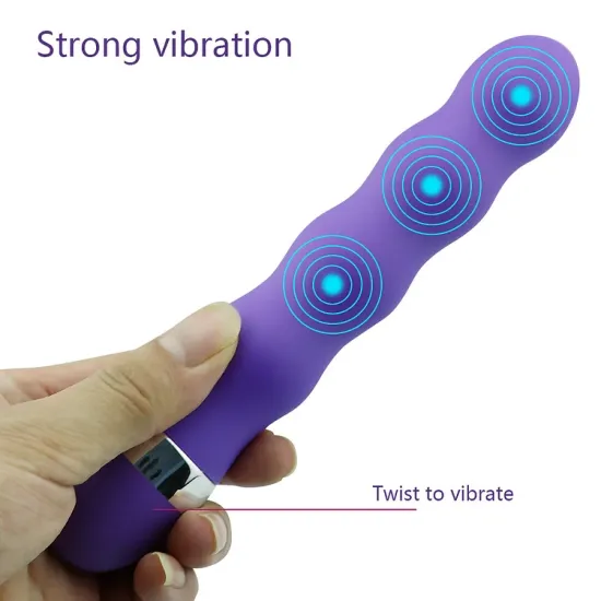 Pearlsvibe Multi-speed G Spot Vagina Clitoris Anal Plug Dildo Vibrator