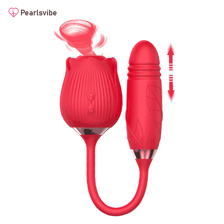 Pearlsvibe New 2 In 1 Rose Flower Toy Pro 2