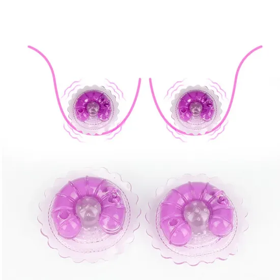 Pearlsvibe Vibrating Nipple Cover Silicone Breast Massager