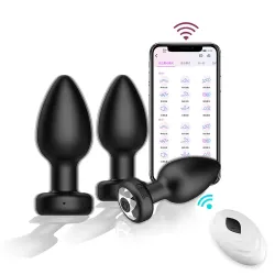 Pearlsvibe Phone App Remote Control 10 Frequency Vibrating Anal Plug