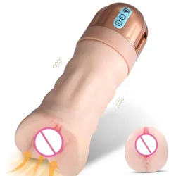 Automatic Oral Sucking Vibration Male Masturbation Cup