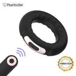 Pearlsvibe Vibrating Penis Ring for Clitoral Stimulation, Remote Control Clitoris Stimulator Massager