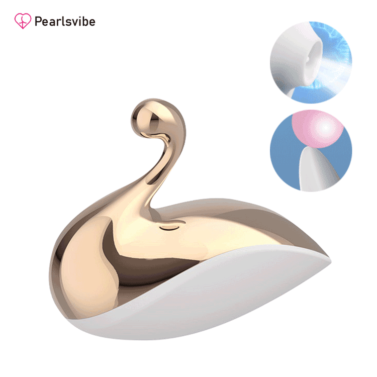Pearlsvibe Women's Little Swan Lipping Tongue Licking Vibrator
