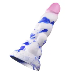 Mixed Color Cotton CandyAnal Plug Male And Female Masturbation Device Silicone Fake Penis Fun Gun Machine Adult Products