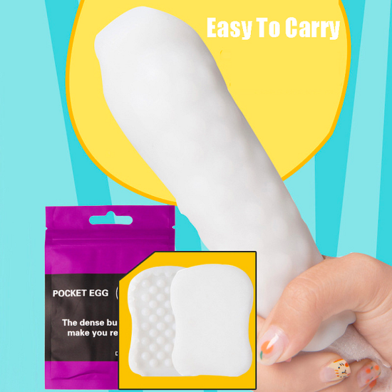 Buy 1 Get 2 Free Gifts! Pearlsvibe Secret Heaven Kit For Men - Banana Cleaner Masturbator+ Pocket Egg + Cock Rings Set