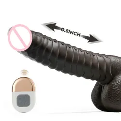Pseudopenile Telescopic Swinging Penis Women's Liquid Silicone Masturbator Vibrating Rod Adult Sex Products Manufacturer