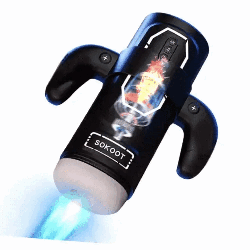 Pearlsvibe Handheld Retractable Sucking & Heating Male Penis Stroker