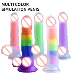 Pearlsvibe Transparent Penis Realistic Dildo Sex Vibrator For Women