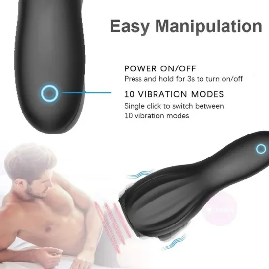10 Speed Male Masturbator Penis Massage Vibrator for Men