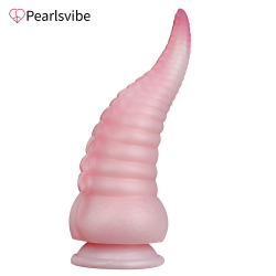 Pearlsvibe Silicone Tentacle Dildos for Anal Sex Toys Prostate Massage Buttplug Monster Penis for Women Pink