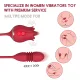 Thrusting Rose Vibrator For Women Dildo, Rose Clitoris Stimulator Tongue Licking