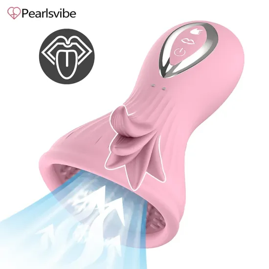 Pearlsvibe Breast Suckers Rotation Suction Breast Massager Vibrator For Women