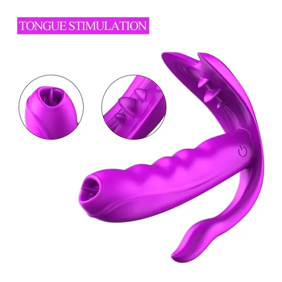 Wearable Orgasm Vibrator for Women G Spot Clitoris Stimulator Anal Massage Heating Dildo Vibrator