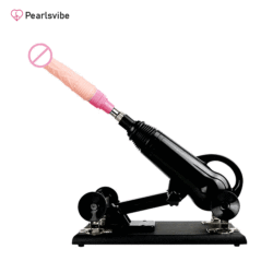 Pearlsvibe - Automatic Sex Machine With Dildo Strong Motor Masturbator Black Love Machines