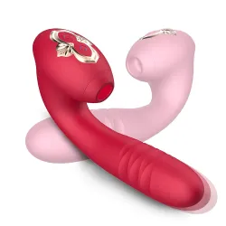 Sucking Vibration Telescopic Vibrator Female Erotic Masturbation Device Adult Products
