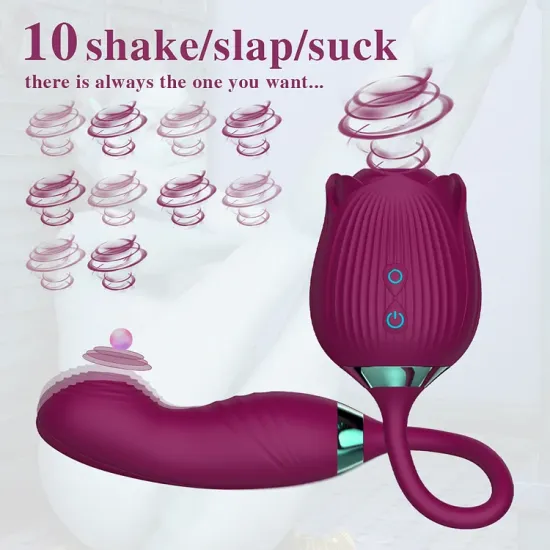 Pearlsvibe Rose Toy For Women Sucking Vibrating Sex Toy Vibrator Clitoris Stimulator