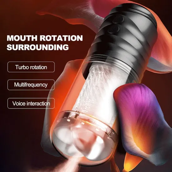 Pearlsvibe Two-way Spiral Vibration Aircraft Cup Automatic Training Exercise Penis Masturbator