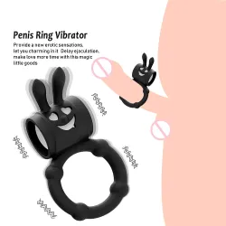 Penis Vibrator Ring Delay Ejacualtion Clitoris Stimulation Cock Vibrating Ring
