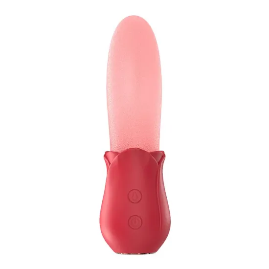Pearlsvibe Upgraded Rose - 20 Frequency Tongue Licking Vibrator