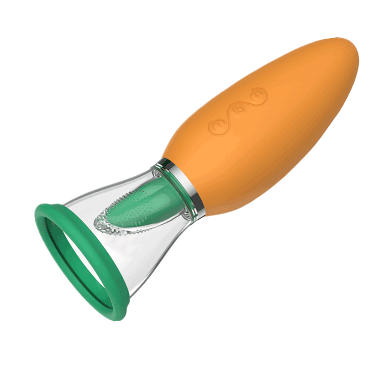 Pearlsvibe Carrot Vibrator Female Masturbator Vibration Av Automatic Heating Sucking Tongue Licker Pluggable