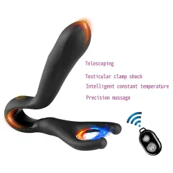 Prostate Massage Stick Men's Remote Control Vibration Anal Plug Vestibular Orgasm Masturator Adult Sex Toy