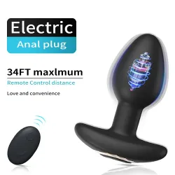 Pearlsvibe Wireless Remote Anal Plug Dildos Vibrator Prostate Massager Vaginal Stimulator