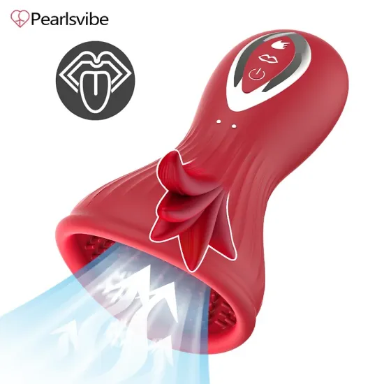 Pearlsvibe Breast Suckers Rotation Suction Breast Massager Vibrator For Women