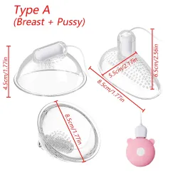 Breast And Chest Massager, Female, Yin Absorbing, Second Tidal Wave Vibrating, Masturbator, Nipple Stimulator, Adult Sex Toy