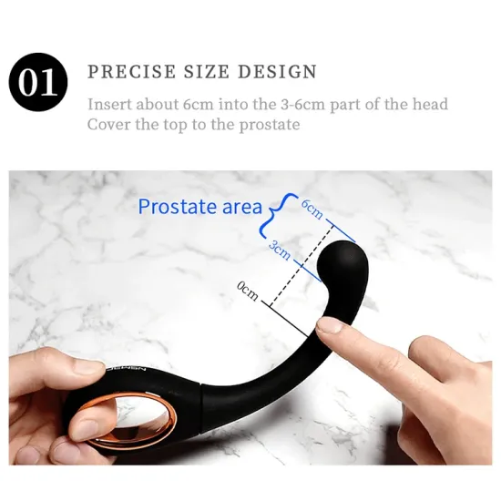 Pearlsvibe Prostate Vibrator Remote Control Buckle Massager Vibrating Butt Plug