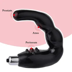 C-type G-spot Prostate Massager For Men U-type Vestibular Vibration Orgasm Masturbator Fun Electric Vestibular Plug