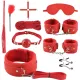 Pearlsvibe Sm Adult Sex Goods Leather Plush 10-piece Suit Handcuffs Alternative Binding Couples