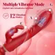 Pearlsvibe G Spot Rabbit Vibrator Wand with 12 Vibration Nipple Stimulator Massager for Clit Stimulation Vibtator Dildo Sex Toys for Women or Couple Fun